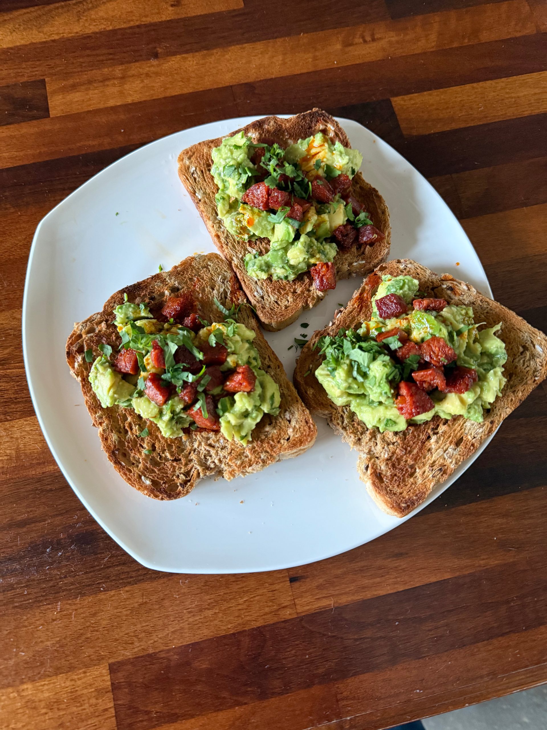 Avocado and Chorizo Toast