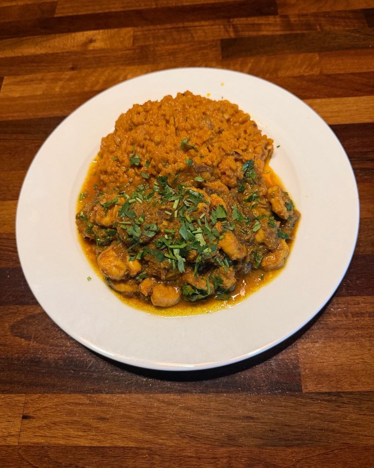 Chingri Do Piaza and Pumpkin Dal