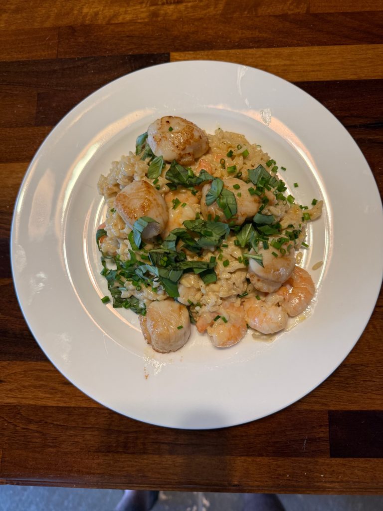 Prawn and Scallop Risotto
