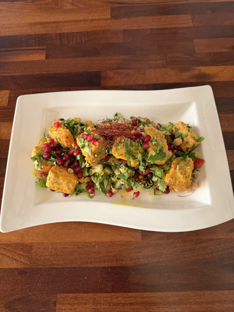 Spiced Salmon and Chilli Bazaar Salad