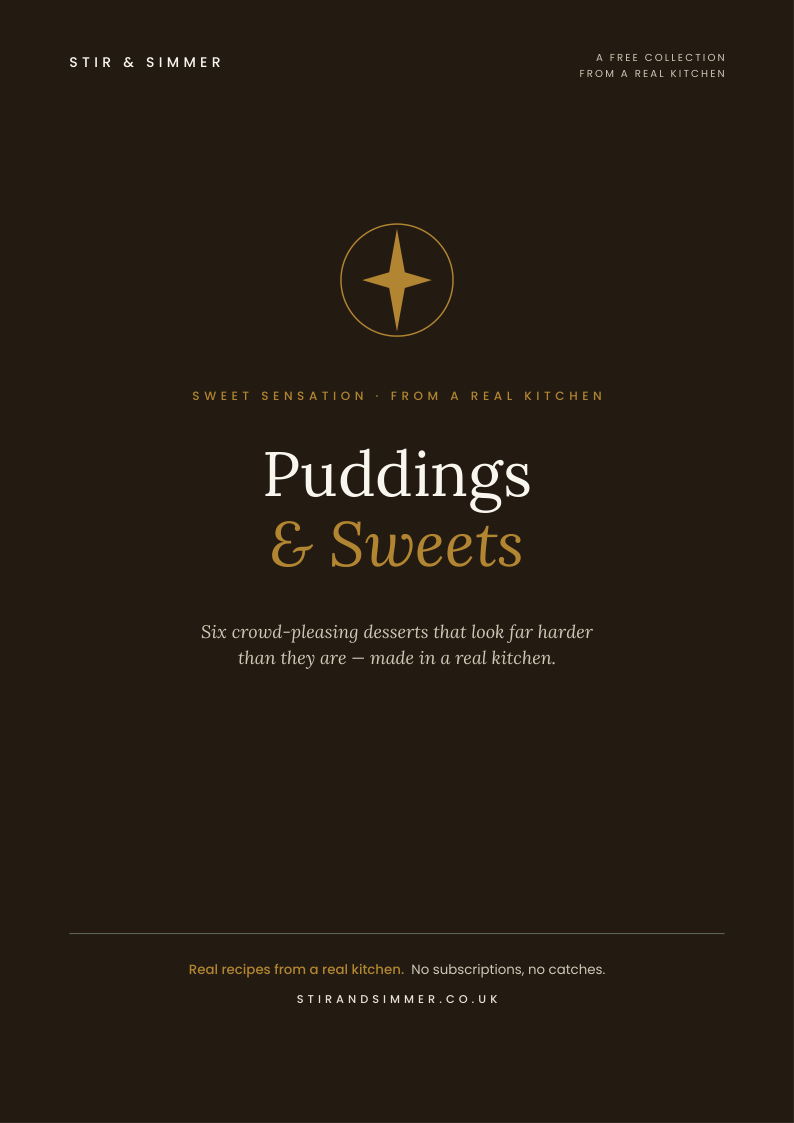 Puddings & Sweets cookbook cover