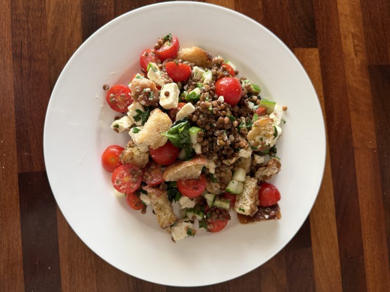 Tomato & Beluga Lentil Salad